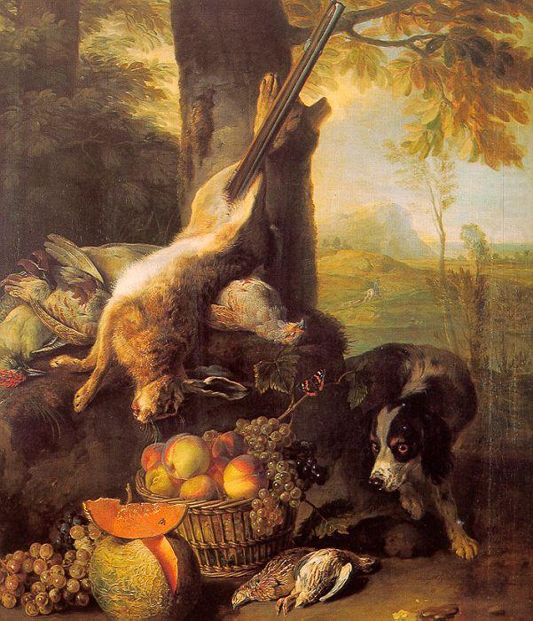 Francois Desportes Still Life with Dead Hare and Fruit china oil painting image